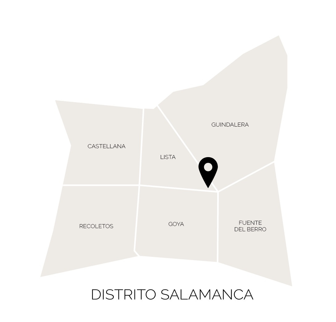 Ubicación de Padilla 59 en el distrito de Salamanca